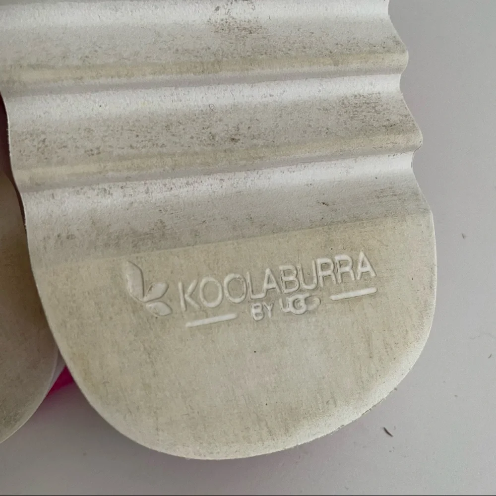 Koolaburra by UGG Kid's Backstrap Slide Sandals Fuzz'n Pink Size 2